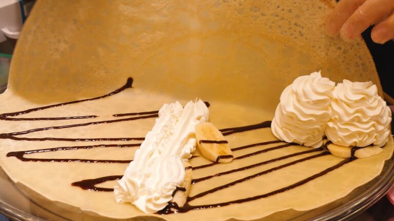 【未公開💖クレープ】✨神業✨まんまるに焼かれた生地が美しいクレープたち🦄 [神奈川・武蔵小杉クレープ職人|dessert crepes] A delicious parfait-like crepe