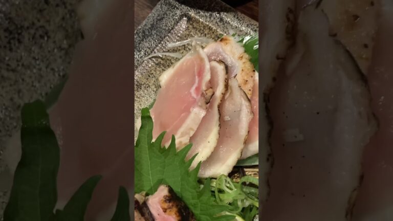 飯テロ　鳥の刺身たたき