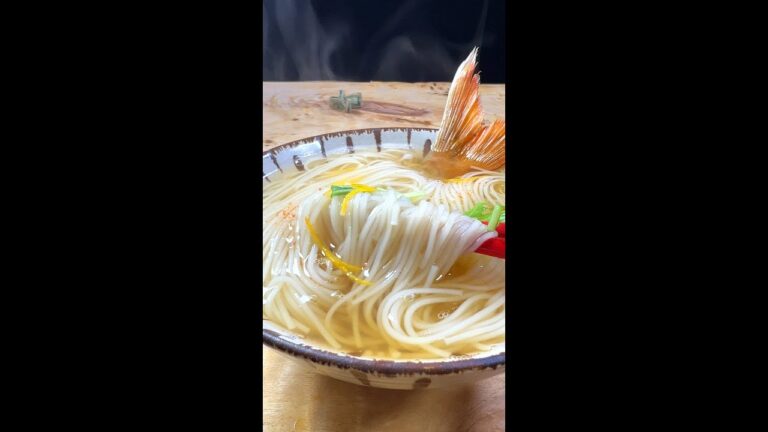 鯛・そうめん #鯛 #seabream #揖保乃糸