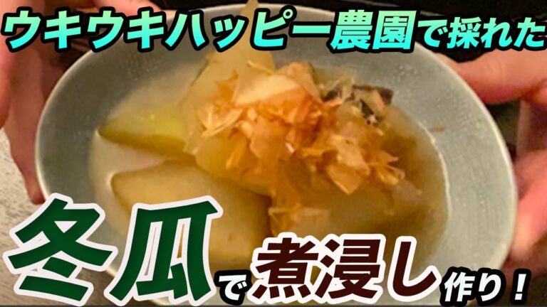 冬瓜で煮浸しを作ってみよう！