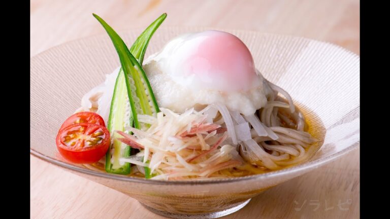数秒でわかる「大根とろろそば」の作り方