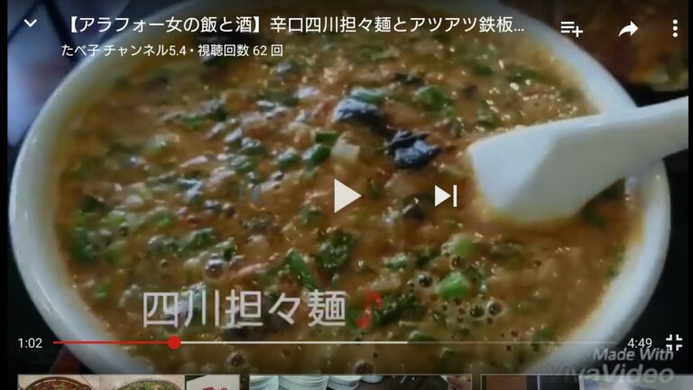 【アラフォー女の飯と酒】辛口四川担々麺とアツアツ鉄板餃子を食べました／女ひとり飯 ／ 먹방 ／Eating Videos