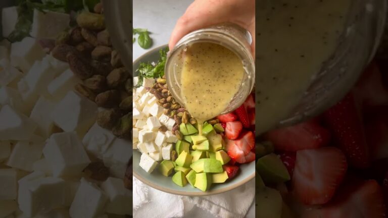 Strawberry Quinoa Salad with Feta and Poppy Seed Dressing