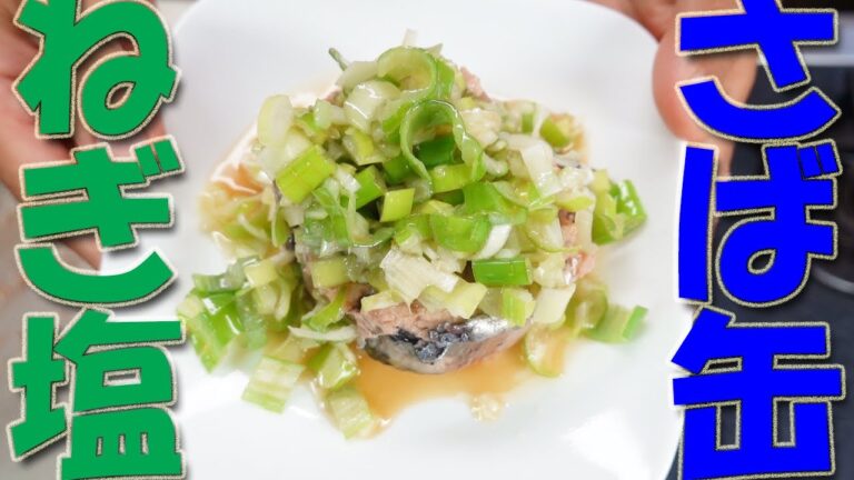 サバ缶レシピ ねぎ塩だれ