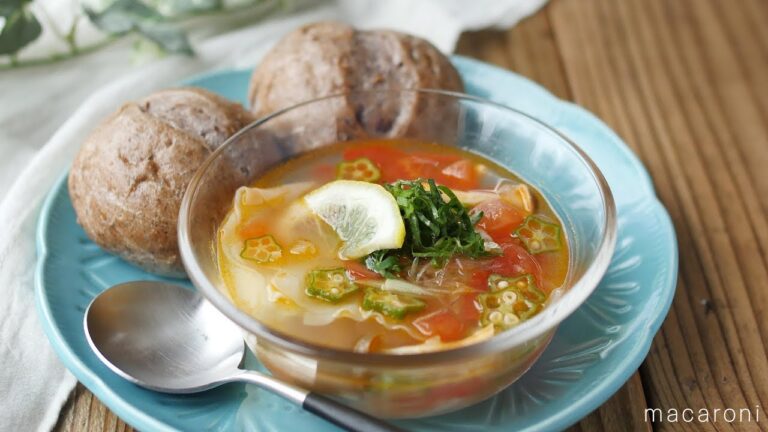 【365日のパンとスープ】さっぱり冷たいツナワンタンスープ