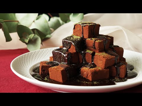 【もっちりヘルシー！】チョコ豆腐わらび餅🍫