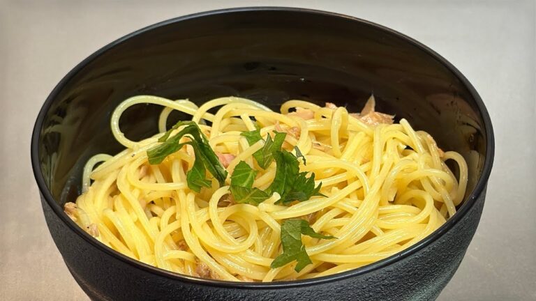 🍋爽やかすぎる！レモン香るツナと大葉の冷製パスタ🍝