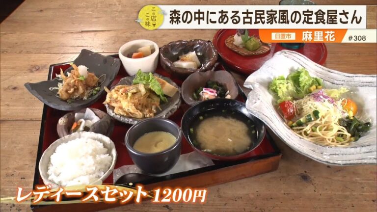 【自家栽培野菜たっぷりのレディースセット】森の中にある古民家風の定食屋さん ～麻里花～ ”News＋おやっと！”この店この味(7月1日(火)放送)