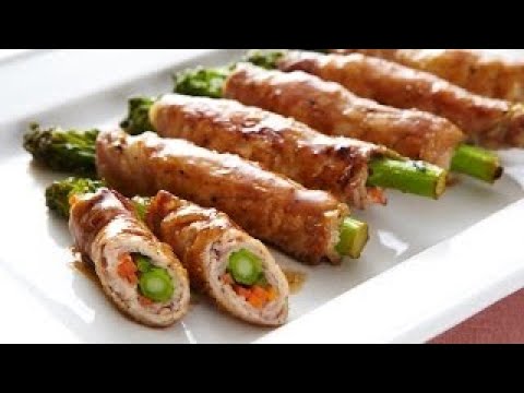 菜の花の豚肉巻きのレシピ　|　料理サプリ
