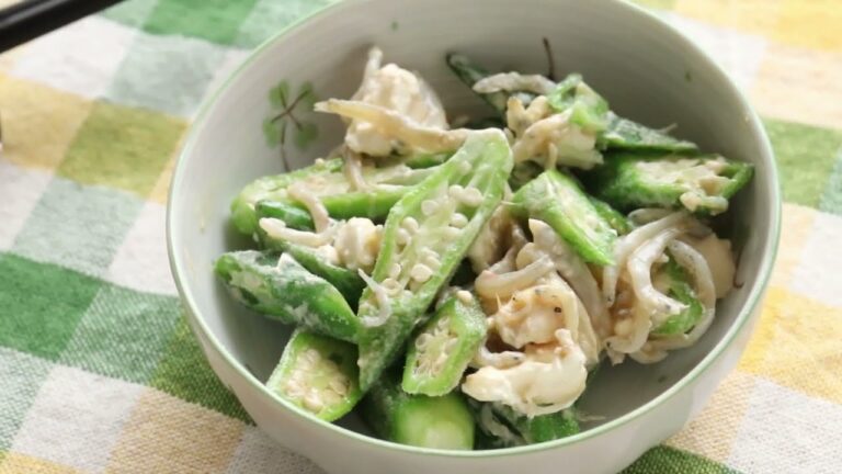 オクラとクリームチーズで簡単おつまみ！  ＃Shorts