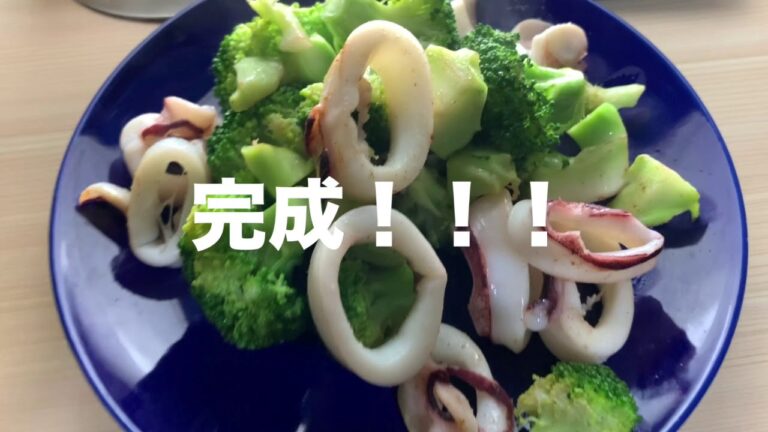 【27歳独身男子の日常】ブロッコリーとイカの炒めもの【宅飲みチャンネル】Vol.1