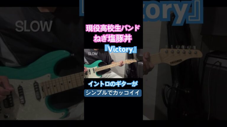 🎸弾いてみた♪現役高校生バンド ねぎ塩豚丼の『Victory』のイントロのギターがシンプルでカッコイイ！