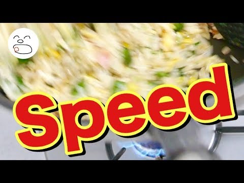 強火で一気にグリーンコーンチャーハン【一息くん#1074】人恋しくなるズボラ飯