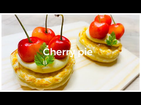 簡単！！チェリーパイの作り方　cherry pie