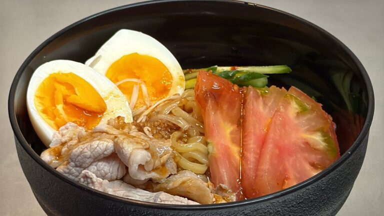 🌶夏に食べたい！ピリ辛豚しゃぶ冷やし中華が旨すぎる🍜