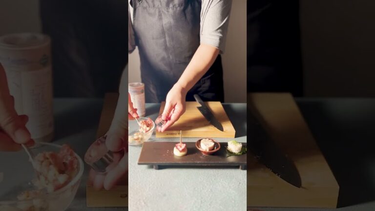 セルクルを使ったまんまるおつまみを長皿に盛り付けて #shorts