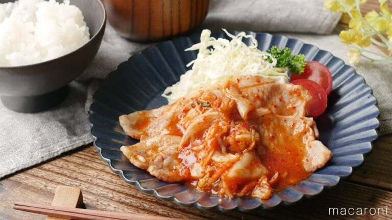 レンジで簡単。しっとり美味しい キムチ生姜焼き の レシピ 作り方