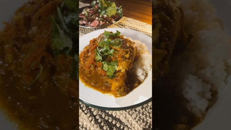 【ご褒美キャンプ飯】スパイスチキンレッグカレー