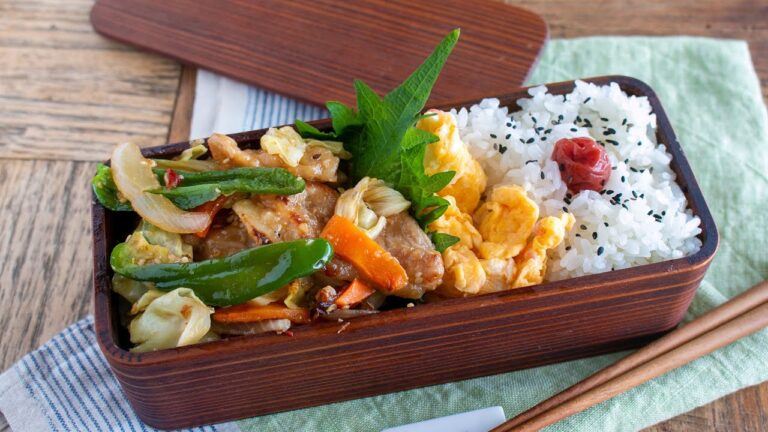 【スタミナ弁当】「めっちゃうまいっ」ってさ！味噌しょうゆダレの肉野菜炒め弁当#1044 #bento  #ideas #Japanese