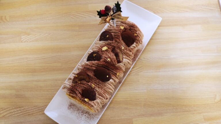 Mont Blanc roll cake 極上!モンブランロールケーキ レシピ