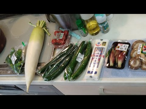 夏の常備菜とイカ大根と酒人間