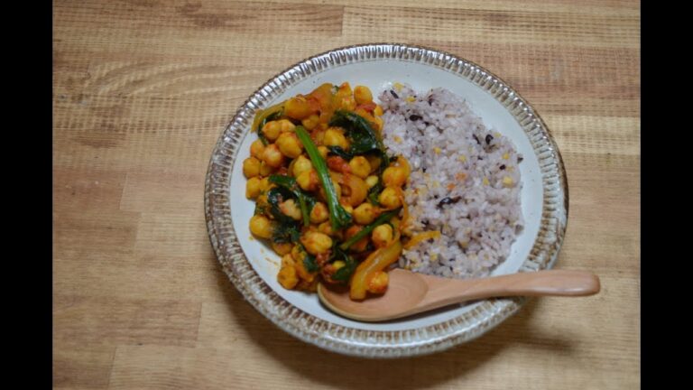 インドカレーのひよこ豆カレー(チャナマサラ）
