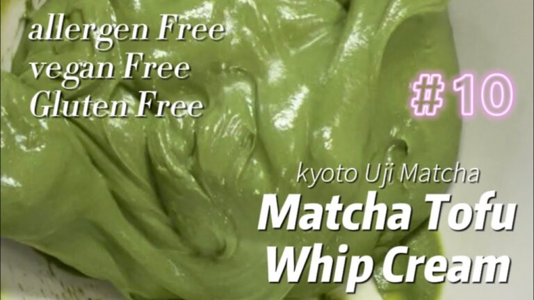 豆腐抹茶クリーム【アレルゲンフリー&ビーガン】Tofu Matcha Whip Cream【allergen Free&vegan】小麦粉・卵・牛乳不使用、米粉、豆腐スイーツ