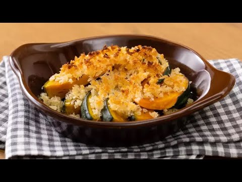 かぼちゃのパン粉焼き