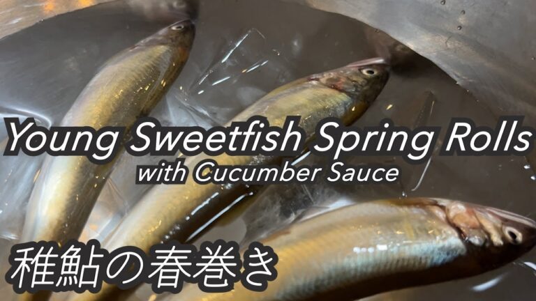 【鉄板焼き】稚鮎の春巻き / Young Sweetfish Spring Rolls「ほろ苦いなんてことはない、苦い」