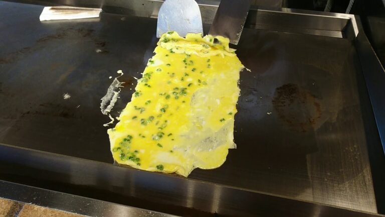 鉄板焼きでだし巻き玉子練習編