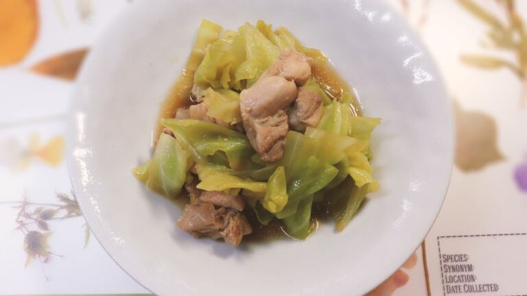 鶏もも肉とキャベツのあっさり煮【料理】