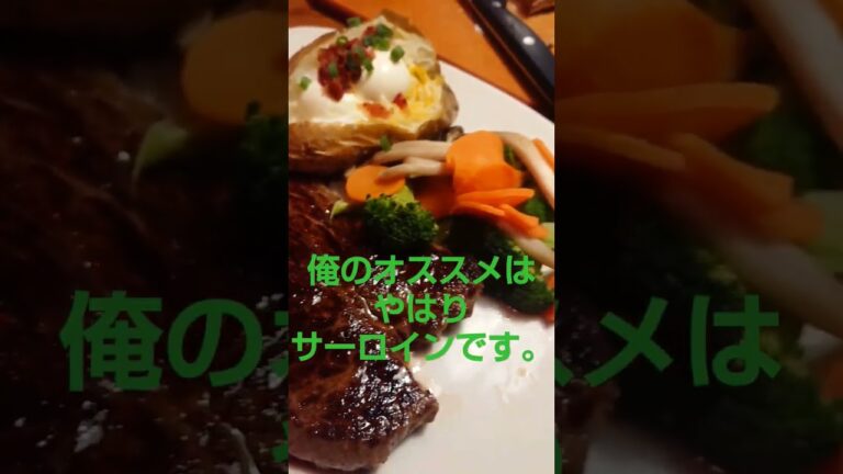 ハンバーグ提督ご飯シリーズ　アウトバックステーキのサーロインステーキ　Xmas閃光のハサウェイ