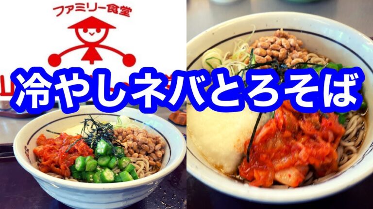 ファミリー食堂 山田うどん食堂 冷やしネバとろそば