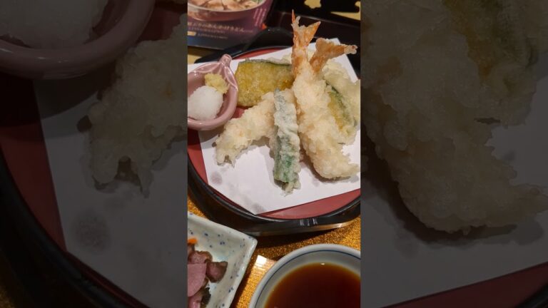 （和食麺処サガミ）久しぶりに行って定番の「お昼のサガミセット（ねぎとろミニ丼）」を食べて来ました！ #shorts #食レポ