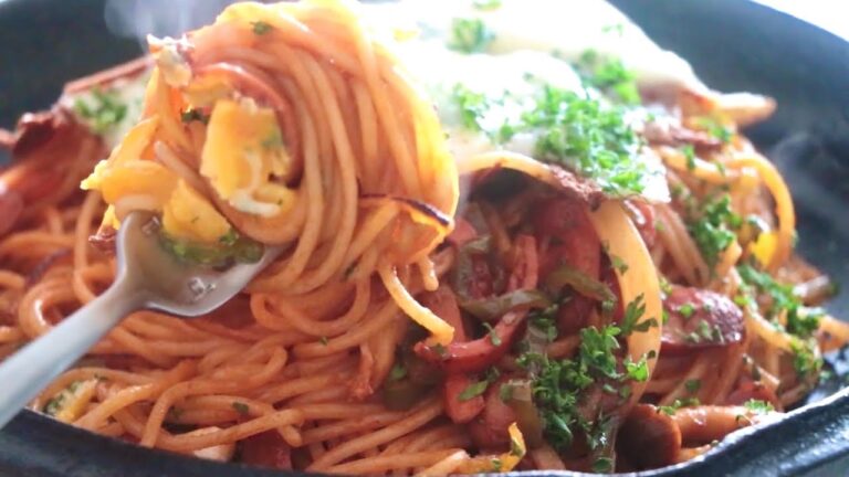 鉄板ナポリタン：コックのおうち料理