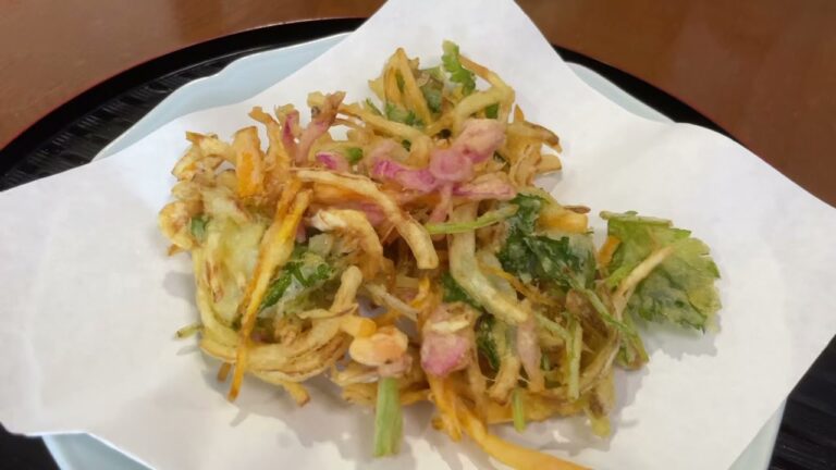 紅しょうがを入れたかき揚げ【なぜか美味しい】