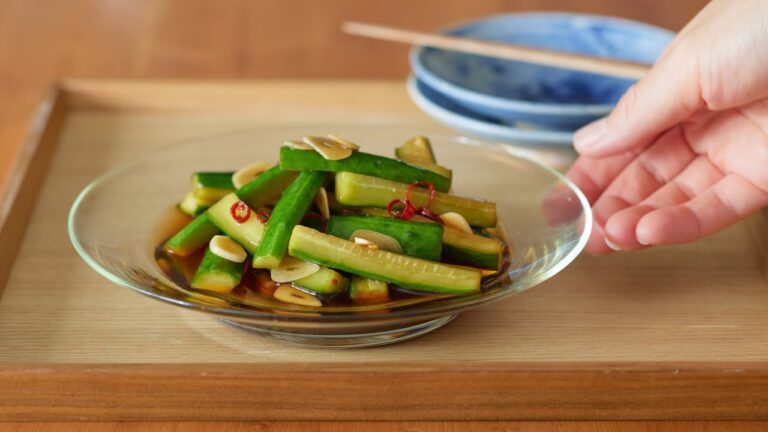 【きゅうりのしょうゆ漬け】ポリポリ食感がやみつき！漬けるだけで簡単なのに旨い！にんにくでスタミナUPー！