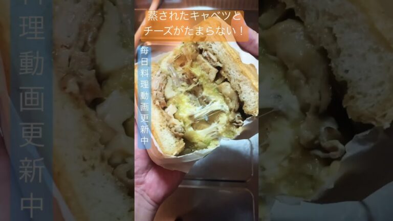 【ホットプレートで完結】萌え断キャベチー肉サンド #shorts
