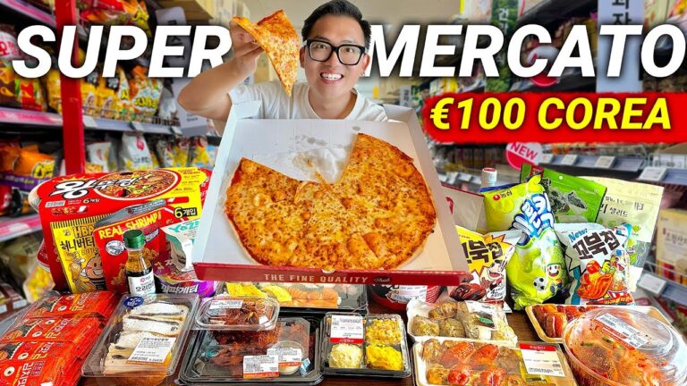 Spendo €100 al SUPERMERCATO in Corea!!🇰🇷