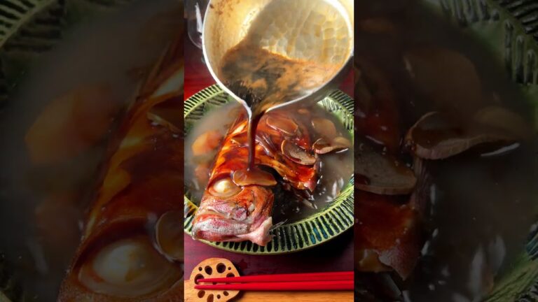 金目鯛ノ中華式蒸シ物 #shorts