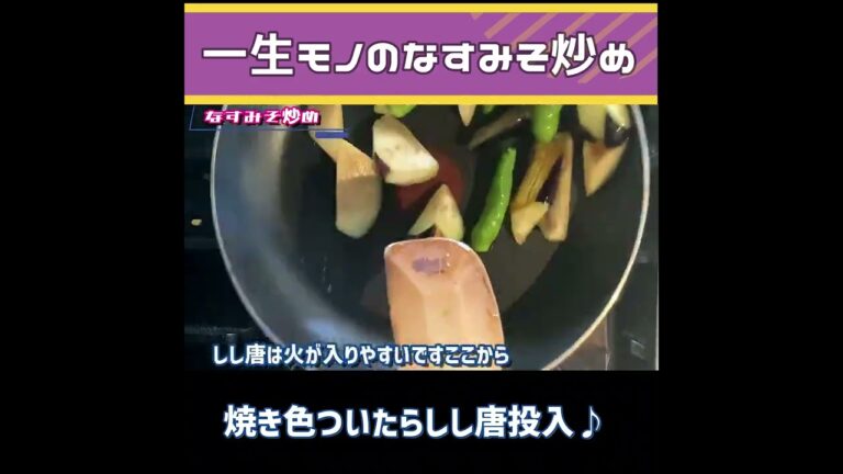 【なすみそ炒め】一生おかずに困らない、ご飯が進みすぎる！