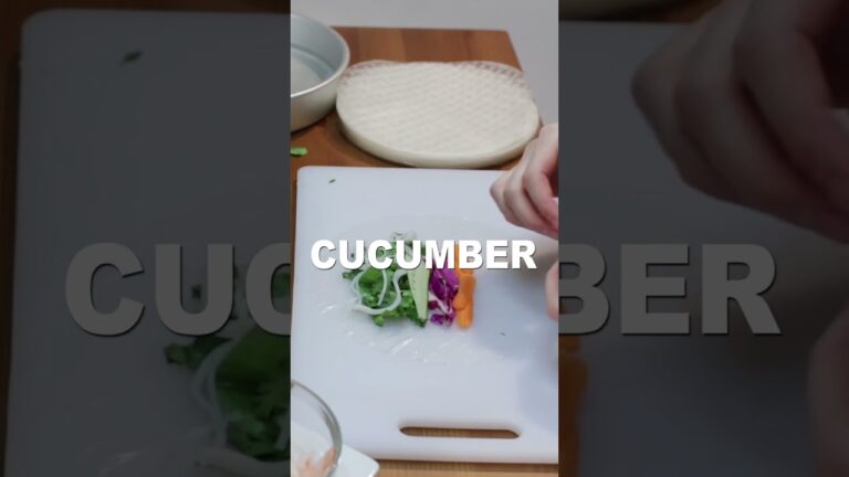 新鮮なベトナム風春巻きのレシピ #shorts