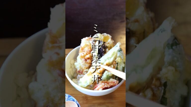蕎麦屋 多聞ですだちそばミニ野菜天丼セットを食べてみた
