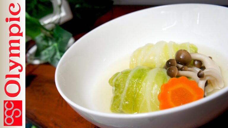 オリンピックの超簡単レシピ　ロール白菜の作り方