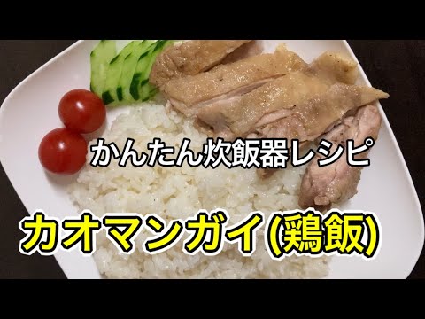 カオマンガイが炊飯器で簡単にできた！ナンプラーなしのとき代用に使えた味付け例も♪