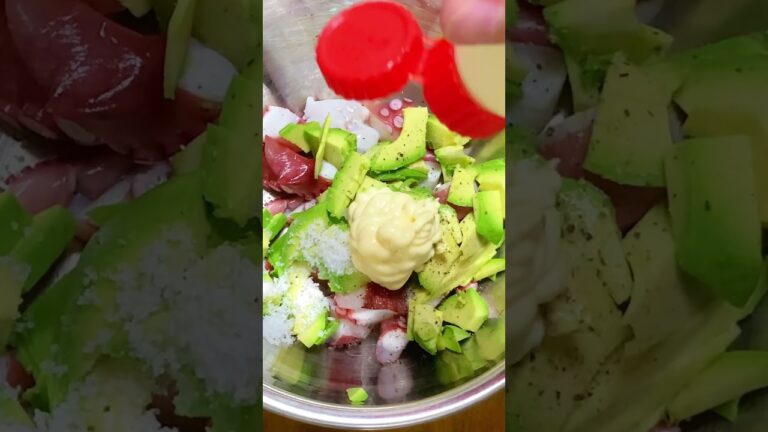 #タコ #アボカド #アボカドレシピ  #料理動画 #マヨネーズ