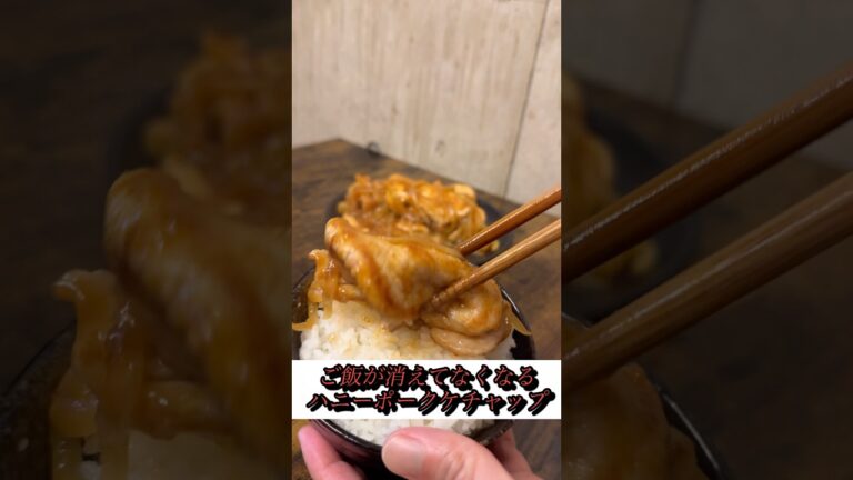 【ご飯が無くなる】ハニーポークケチャップ