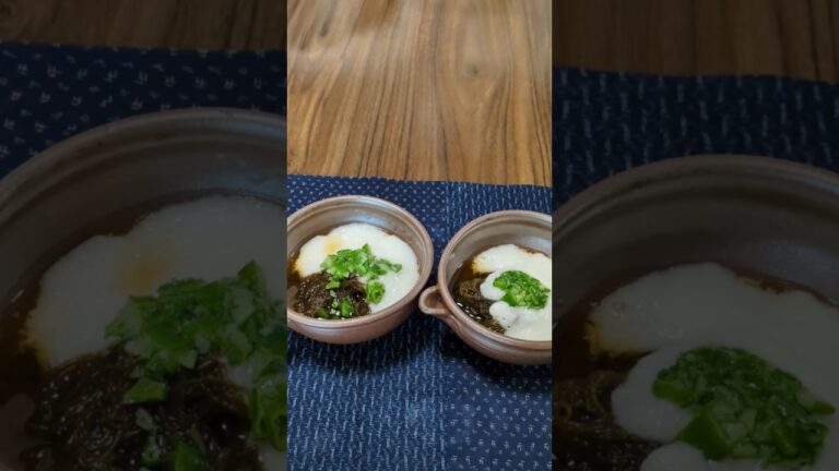 【さっぱり絶品】ねばとろ好きに捧ぐ｜長芋＆オクラでもずく酢和え　#料理  #簡単レシピ  #おうちごはん