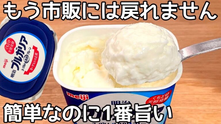 材料3つ！混ぜて凍らせるだけ【ヨーグルトアイス】ヨーグルトの水切りなし！簡単に作れて美味しい♪
