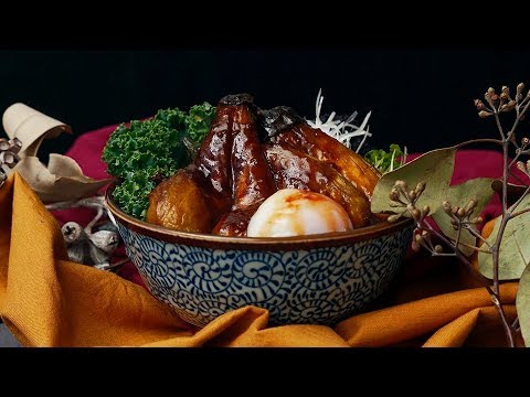 【蒲焼き風】甘辛ソースのとろとろナス丼🍆